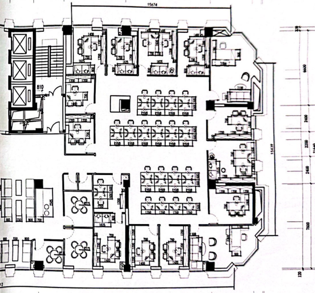 荣安中心出租-560.41m²-简单装修