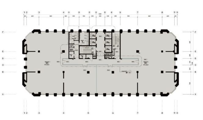 荣安中心出租-1120.8m²-简单装修